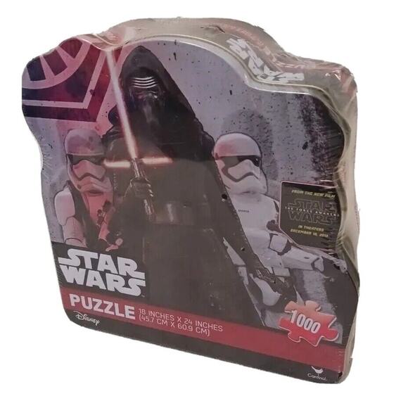 Star Wars 1000 Piece Puzzle 18 x24  Force Awakens 2015 New Disney NEW SEALED - Picture 1 of 10